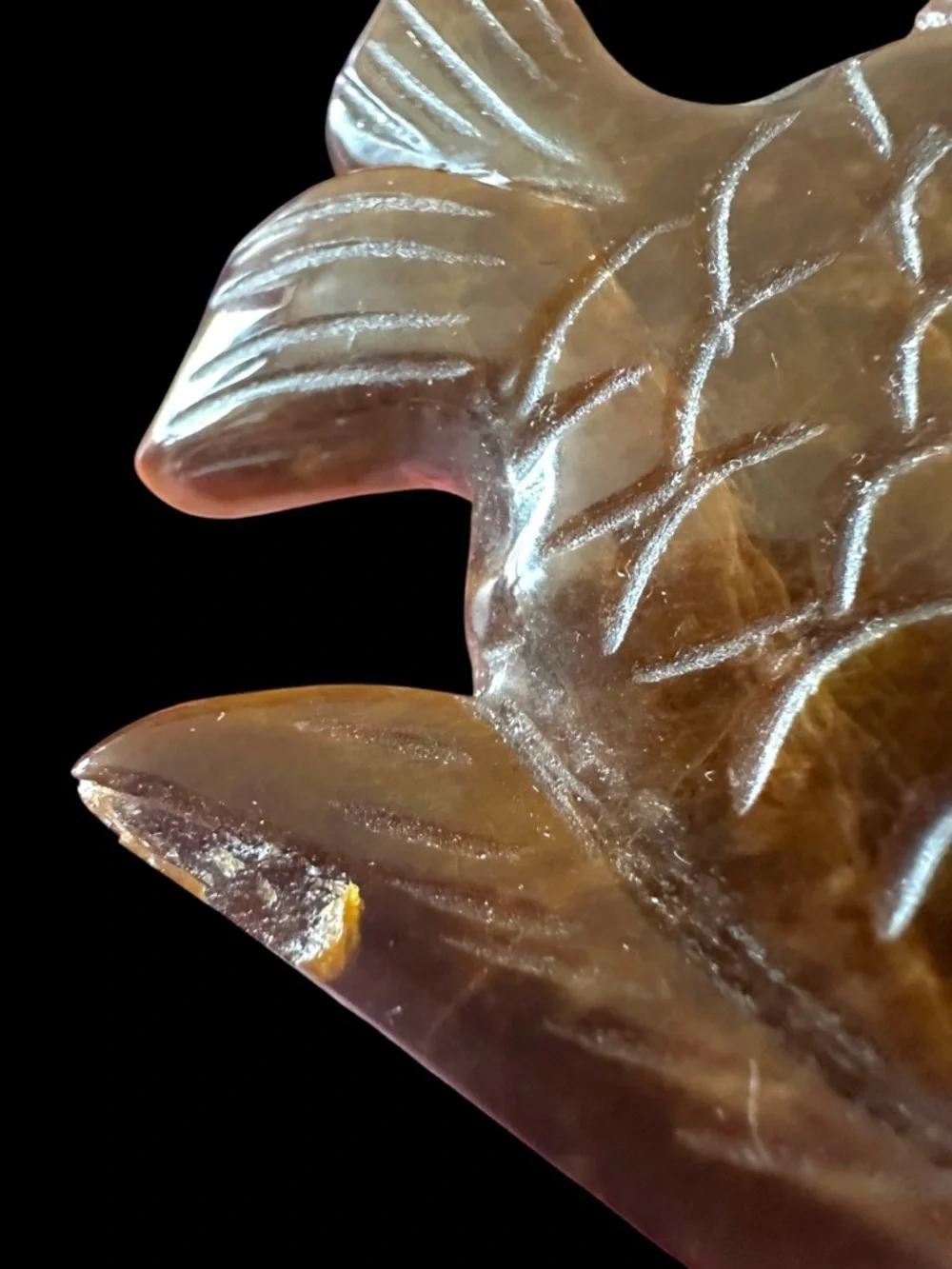 Tiger’s Eye Crystal Fish